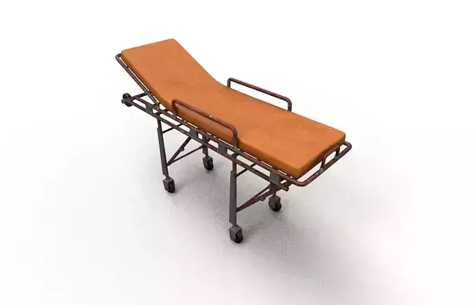 Old Horror Stretcher Model Low-poly 3D model