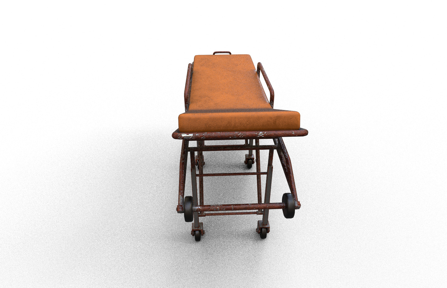 Old Horror Stretcher Model Low-poly 3D model_3