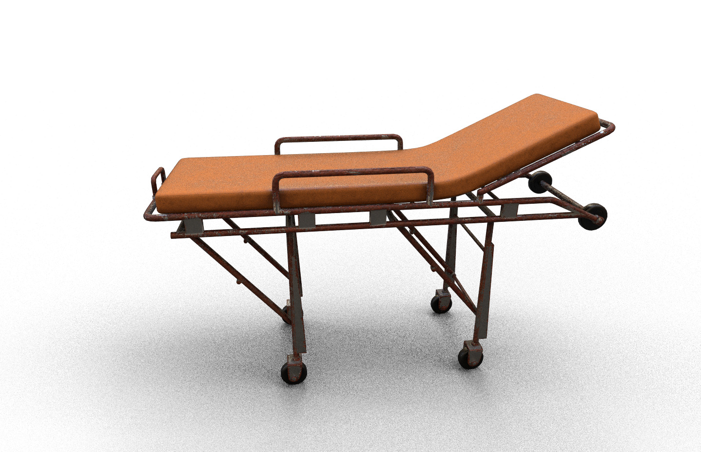 Old Horror Stretcher Model Low-poly 3D model_2