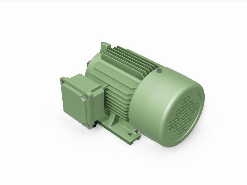 90S B3 Right IEC electric motor - 3D CAD model 3D model_3