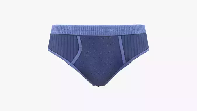 Daily Briefs Low-poly 3D model
