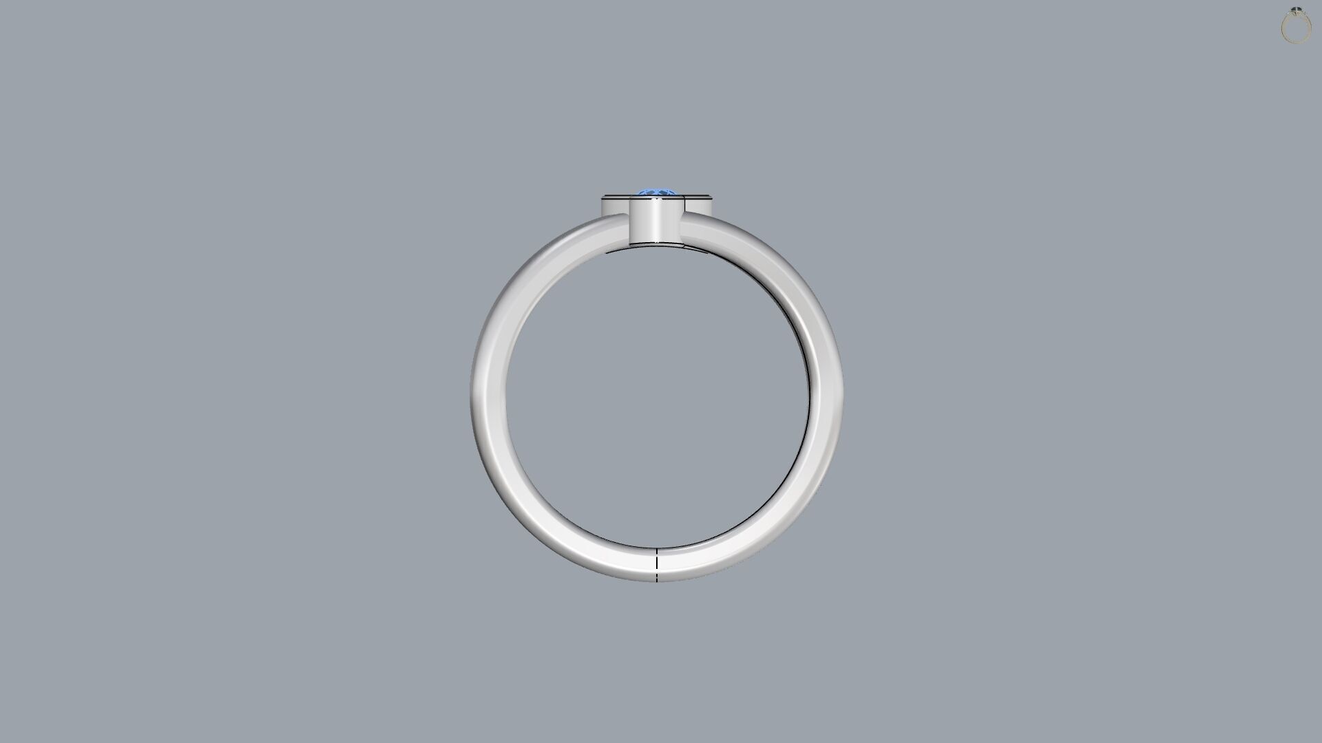 Heart Initial Rings Collection A to Z Alphabet with Diamonds 3D print model_11