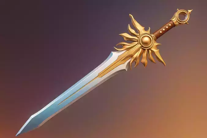 Sunblade Fantasy Sword  3D Printable Model