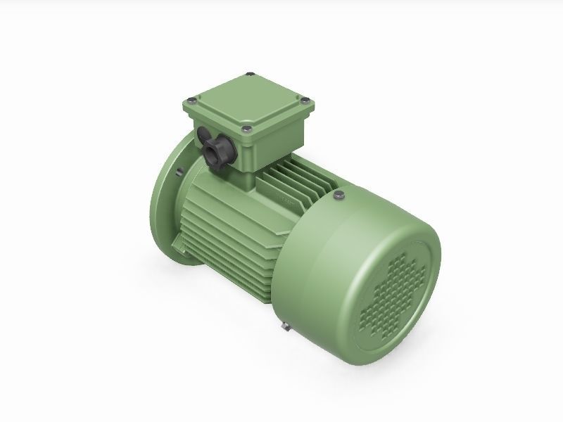 90S B5 IEC electric motor - 3D CAD model 3D model_3