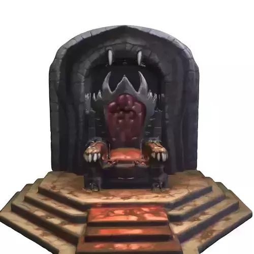 Vampire Throne of Blood Low-poly 3D model