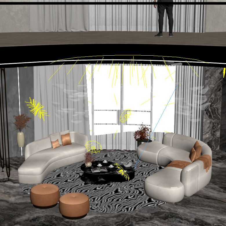 Luxury Contemporary 3D Scene 3D model_6