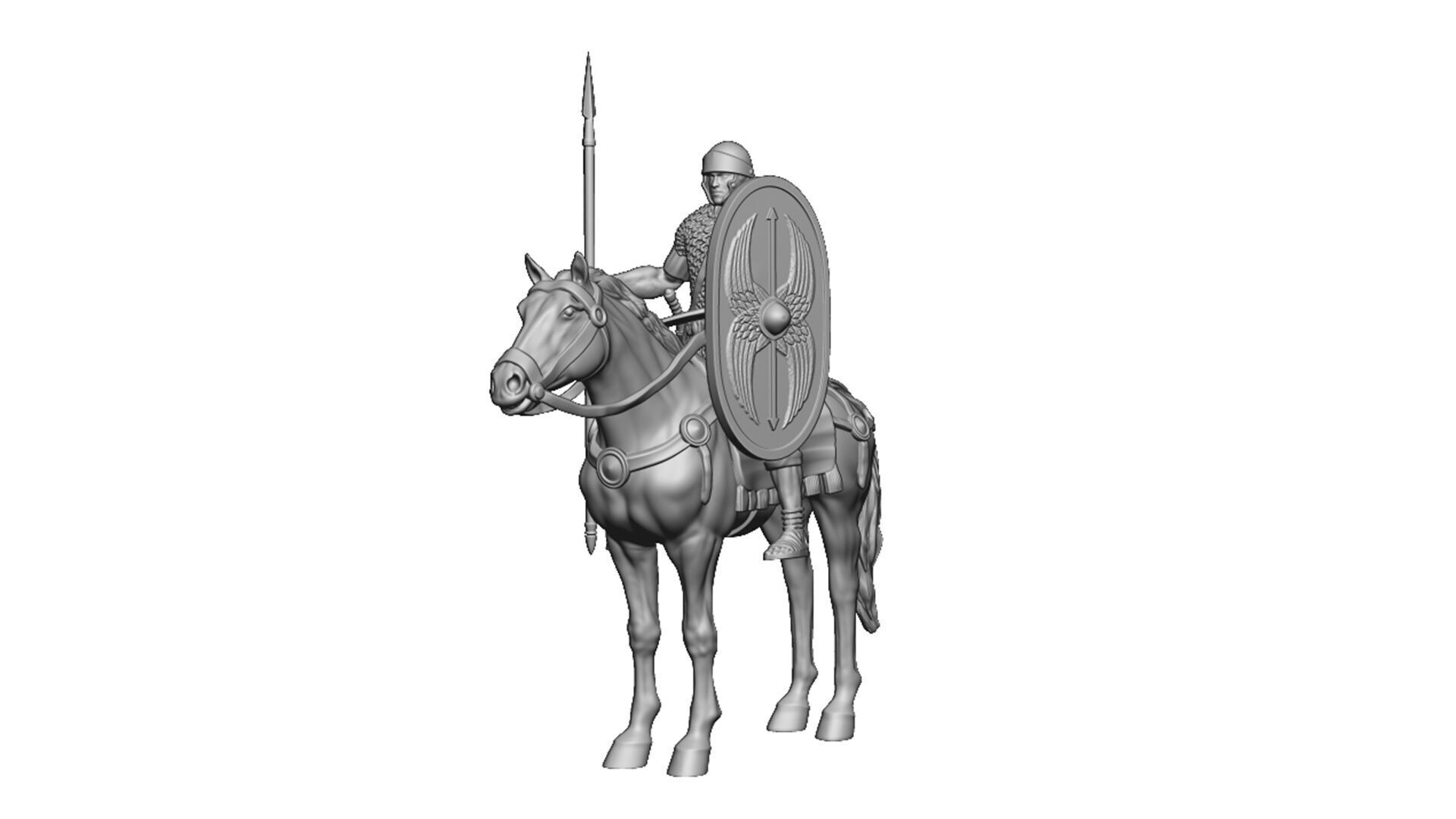 Roman cavalry 1 3D print model_2