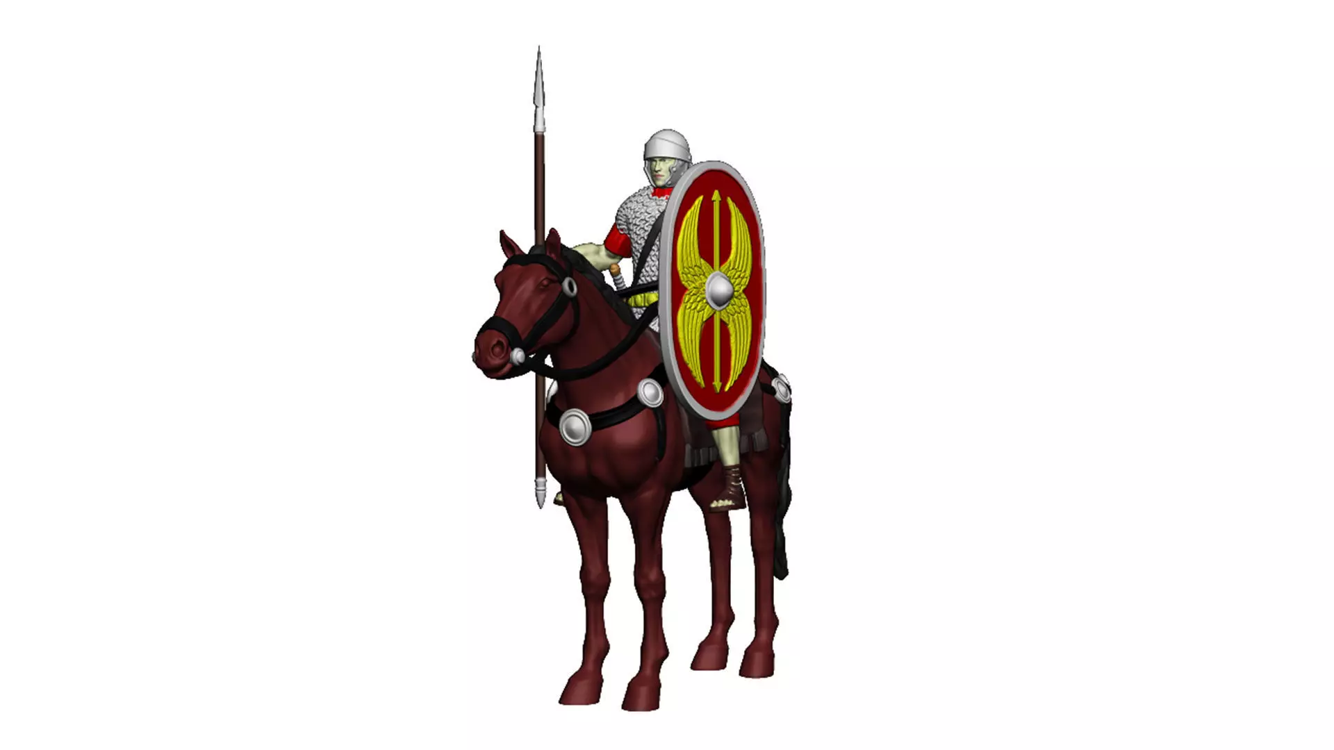 Roman cavalry 1 3D print model_0