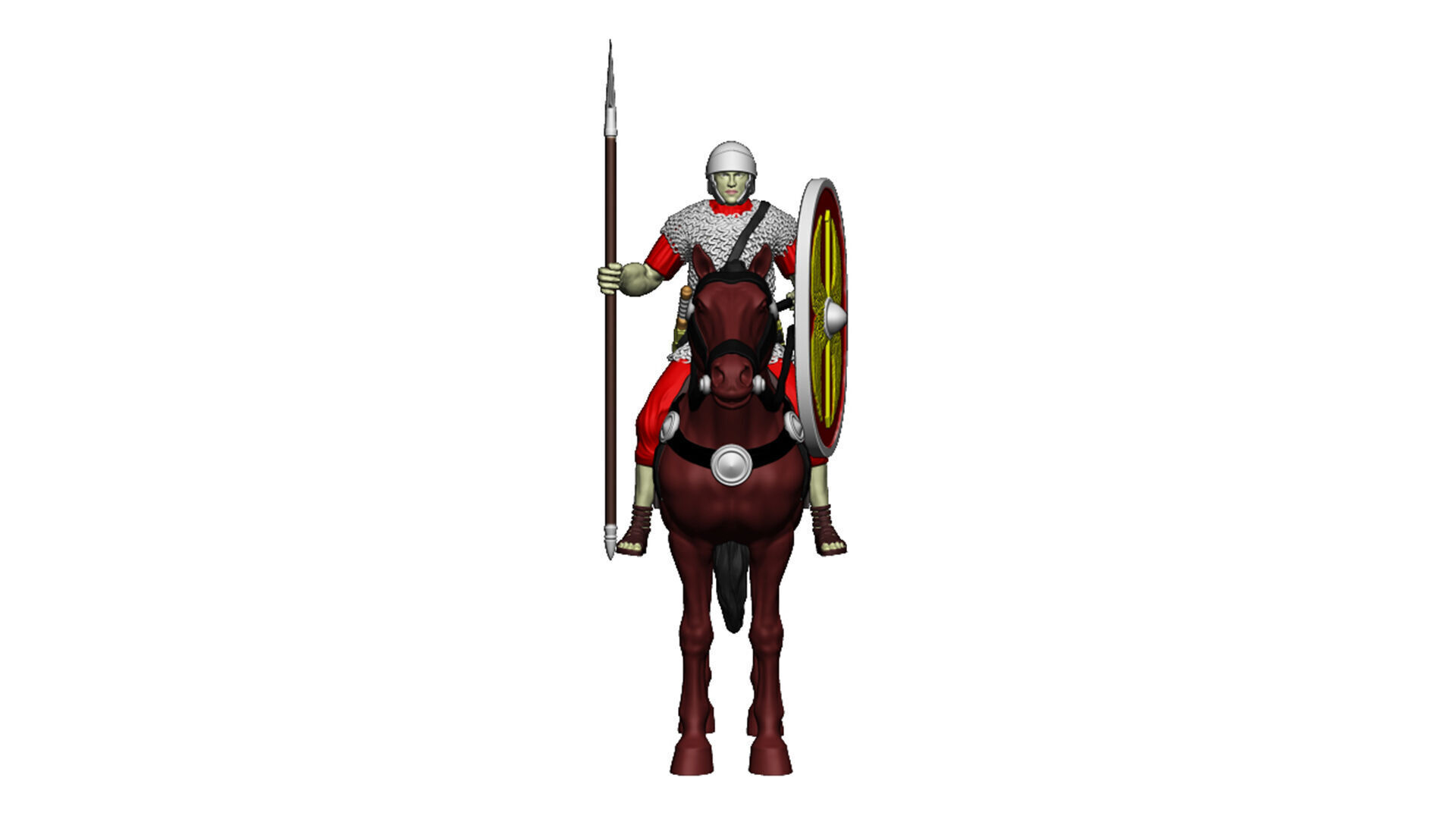 Roman cavalry 1 3D print model_5