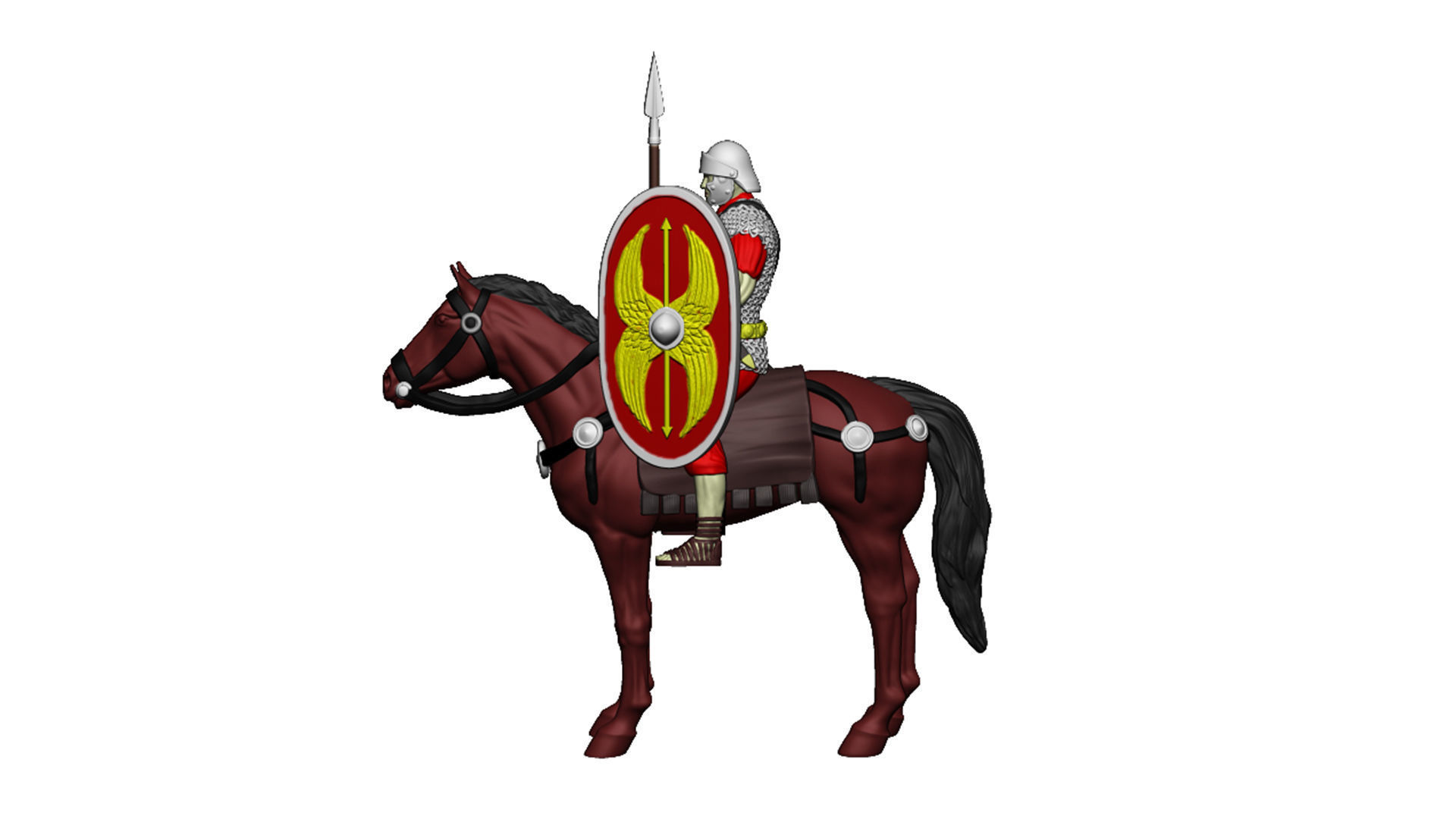 Roman cavalry 1 3D print model_7