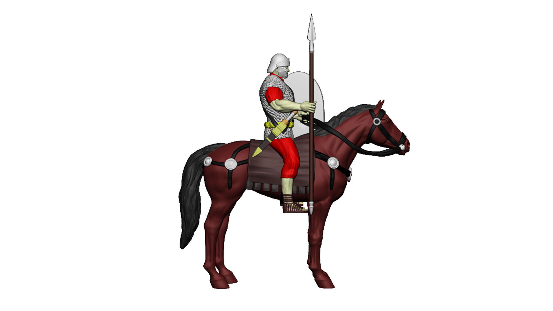 Roman cavalry 1 3D print model_6