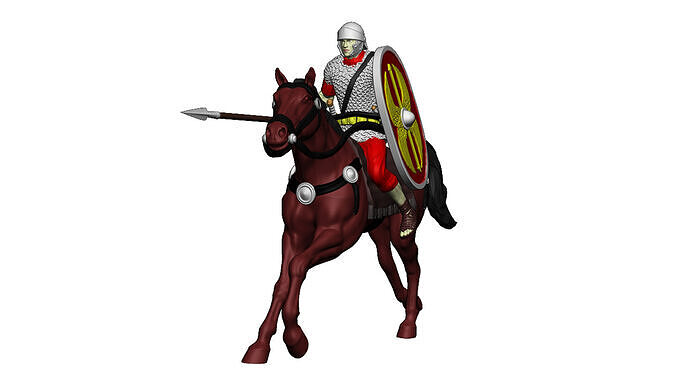 Roman cavalry 2 3D print model