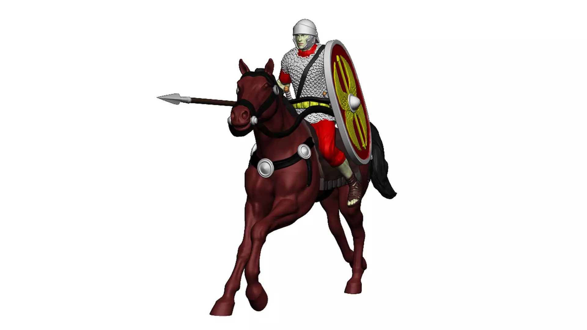 Roman cavalry 2 3D print model_0