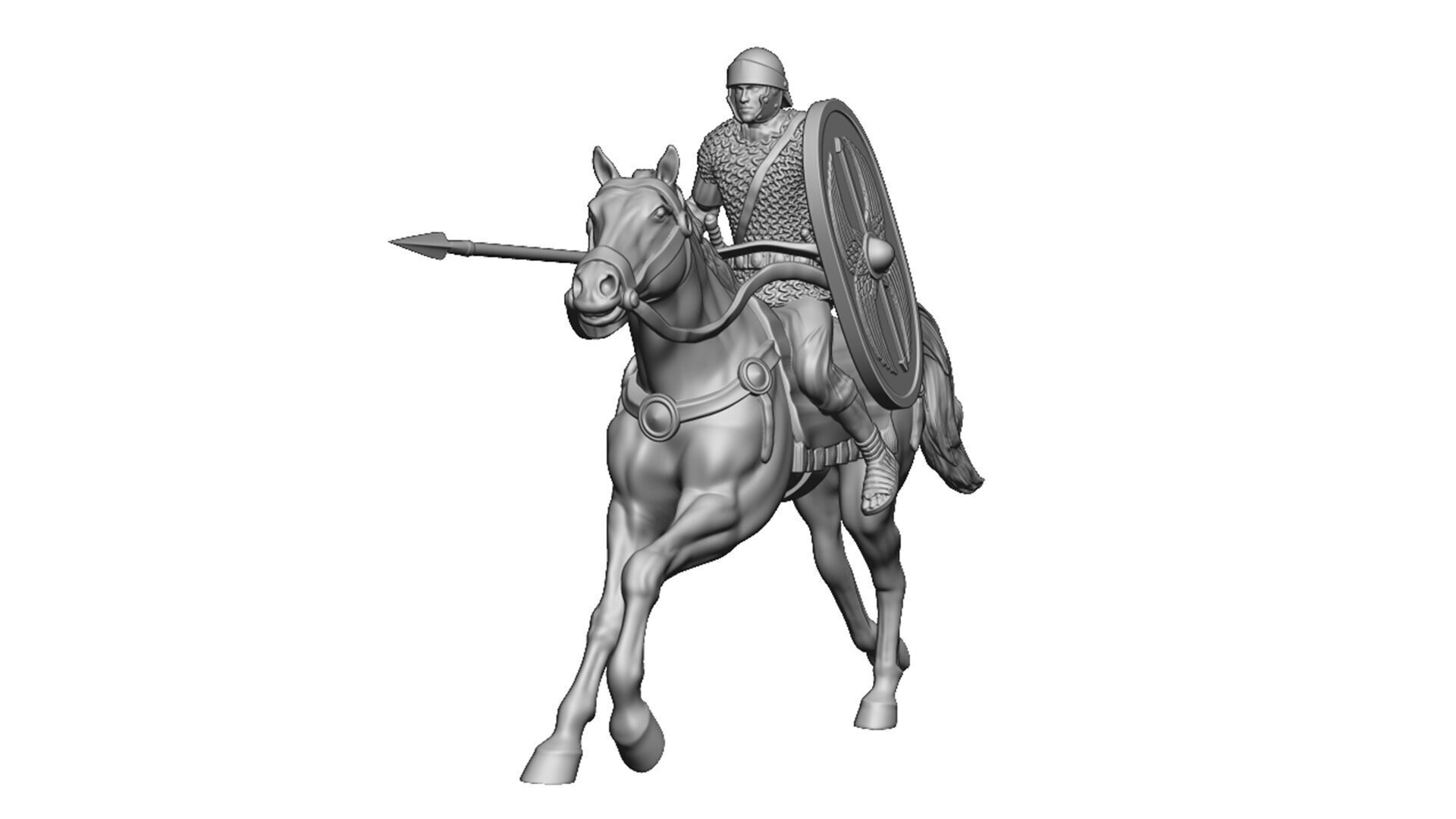 Roman cavalry 2 3D print model_2
