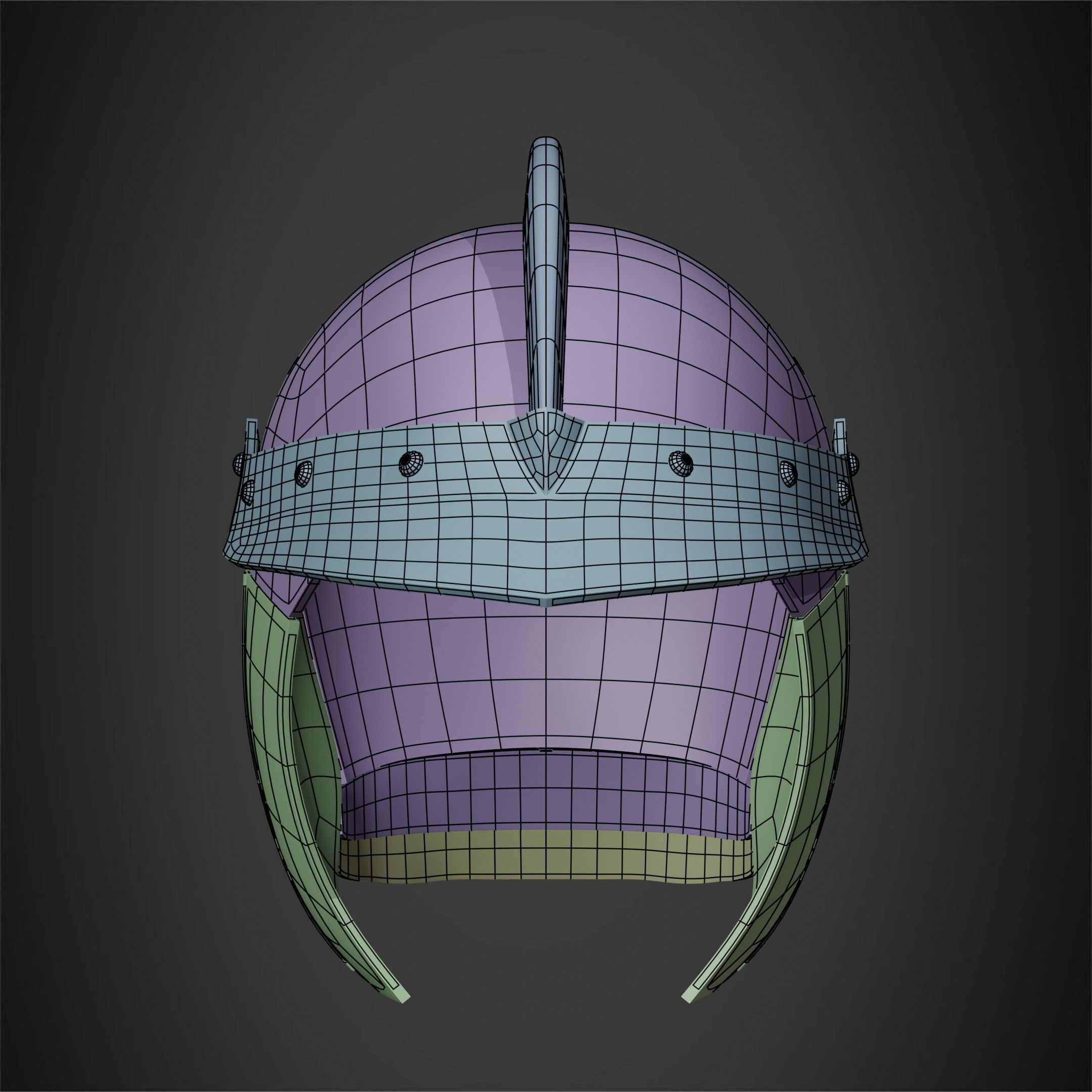 Berserk Casca Helmet for Cosplay 3D print model_16