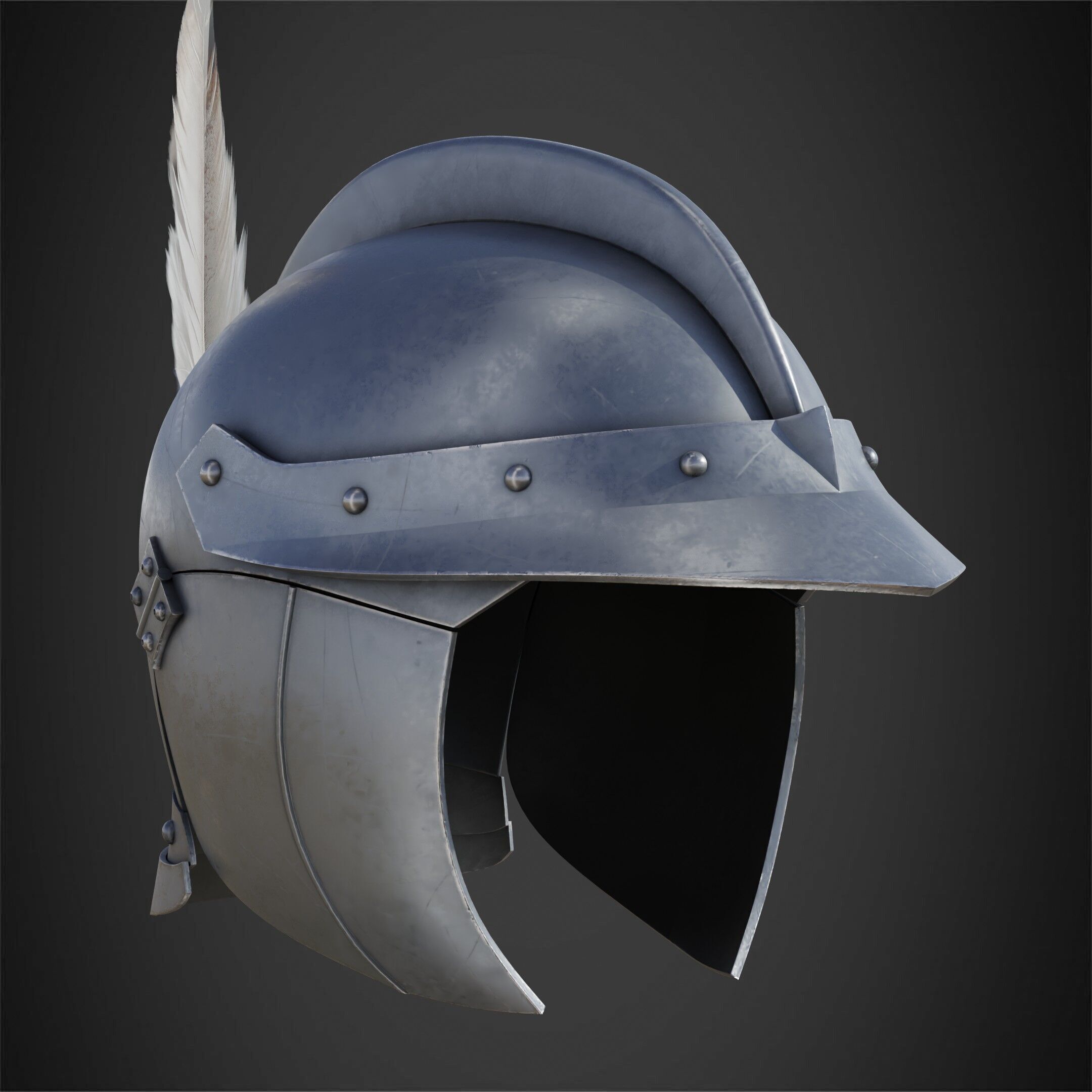 Berserk Casca Helmet for Cosplay 3D print model_10