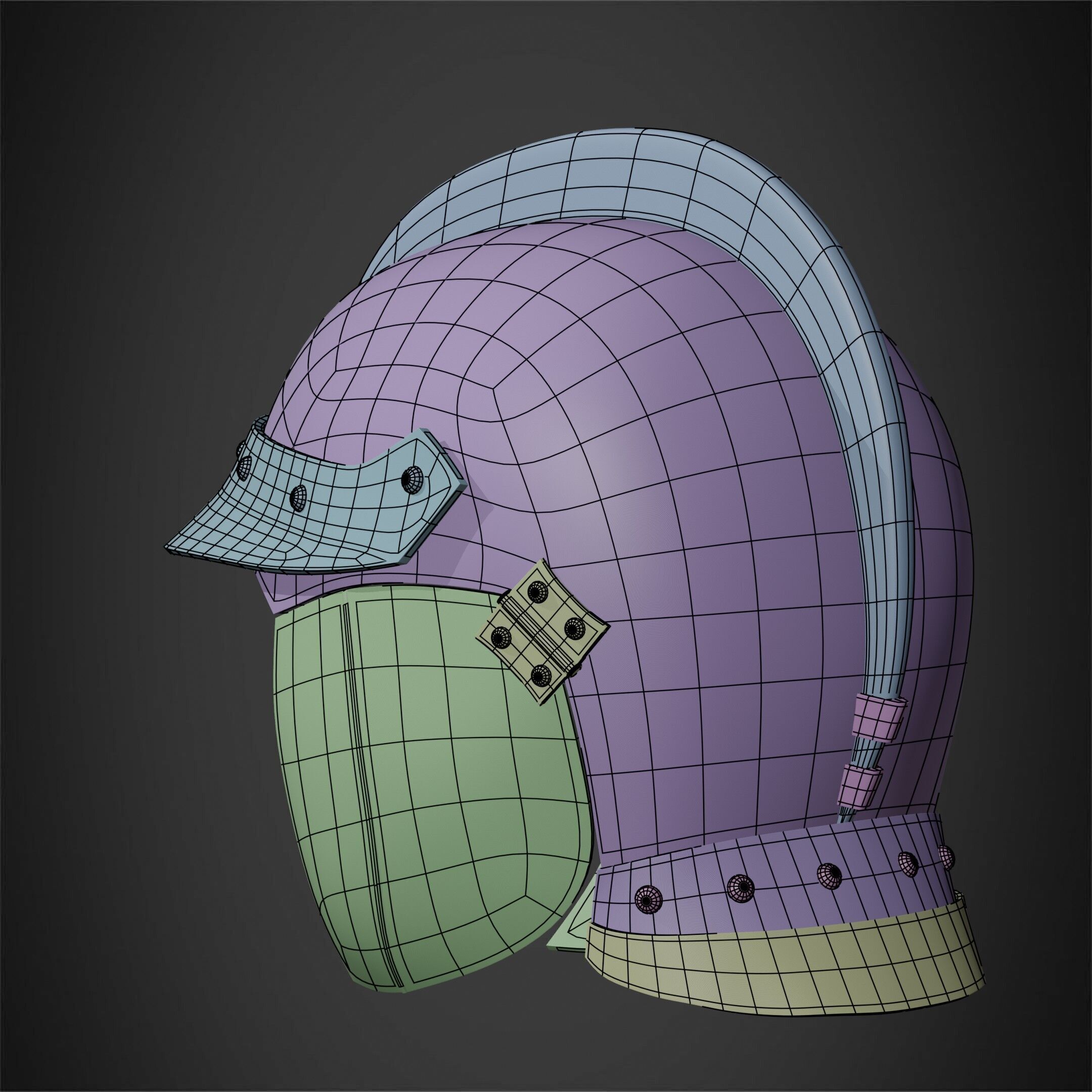 Berserk Casca Helmet for Cosplay 3D print model_22