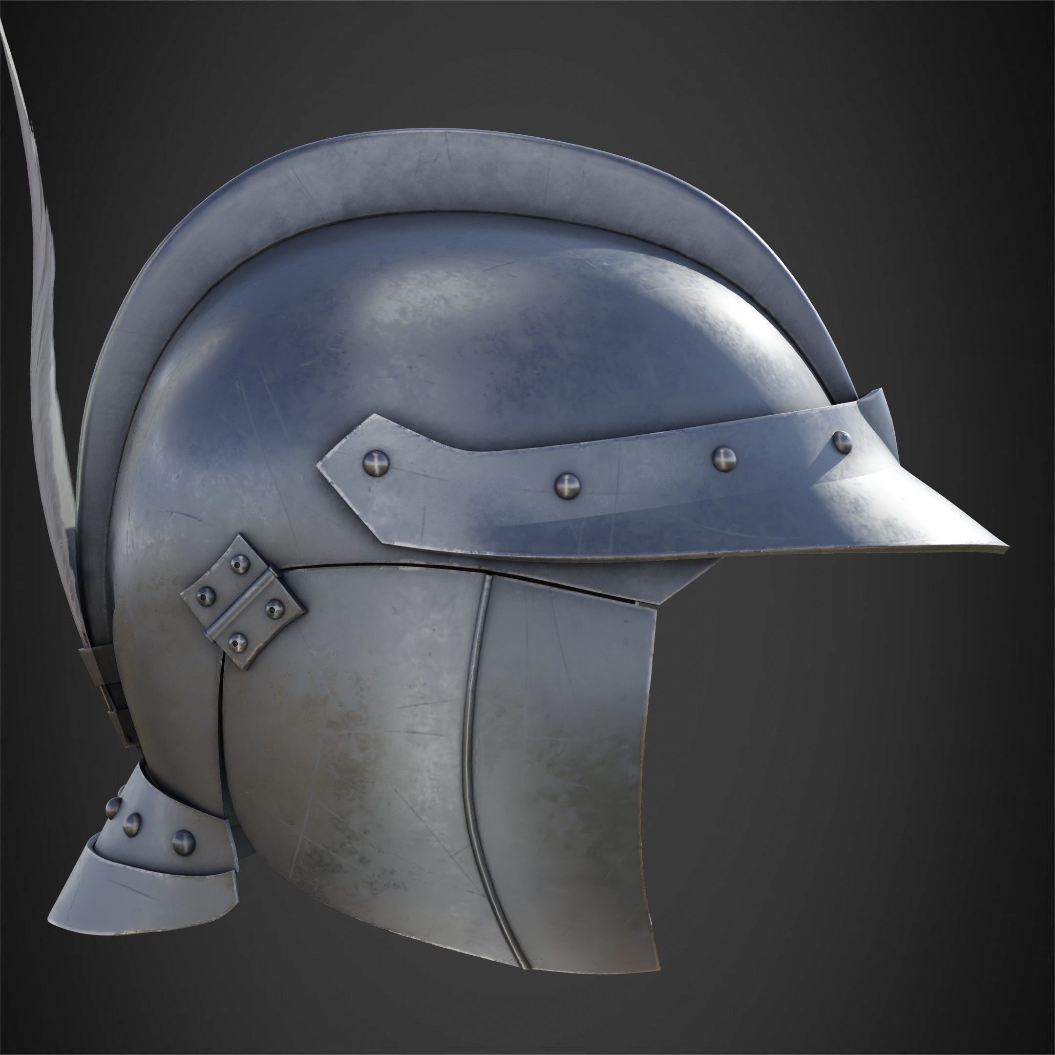 Berserk Casca Helmet for Cosplay 3D print model_9