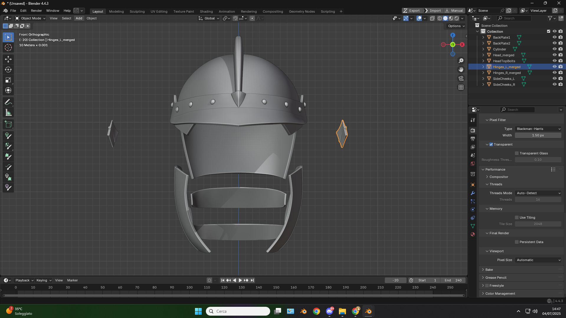 Berserk Casca Helmet for Cosplay 3D print model_11