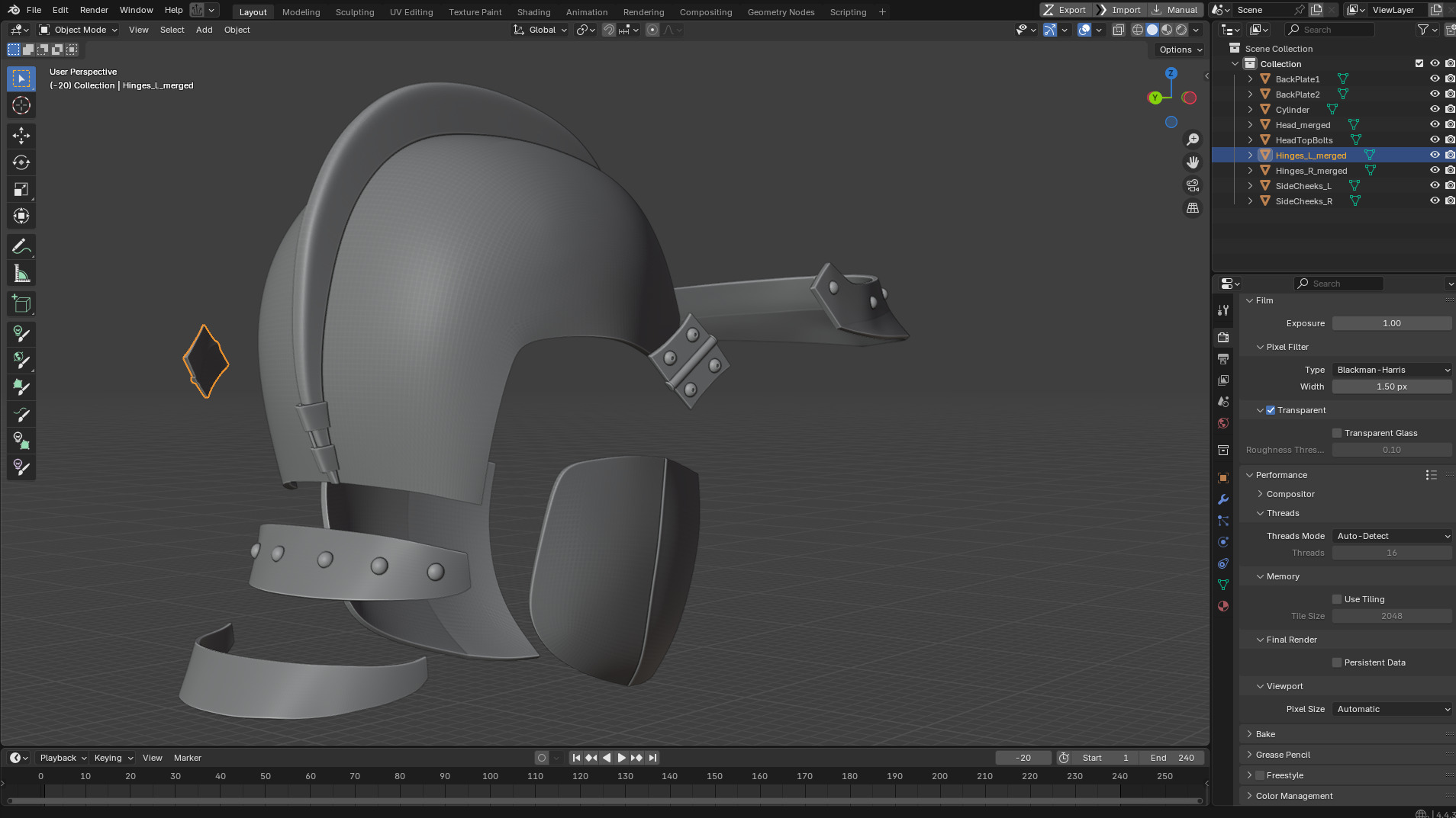 Berserk Casca Helmet for Cosplay 3D print model_14