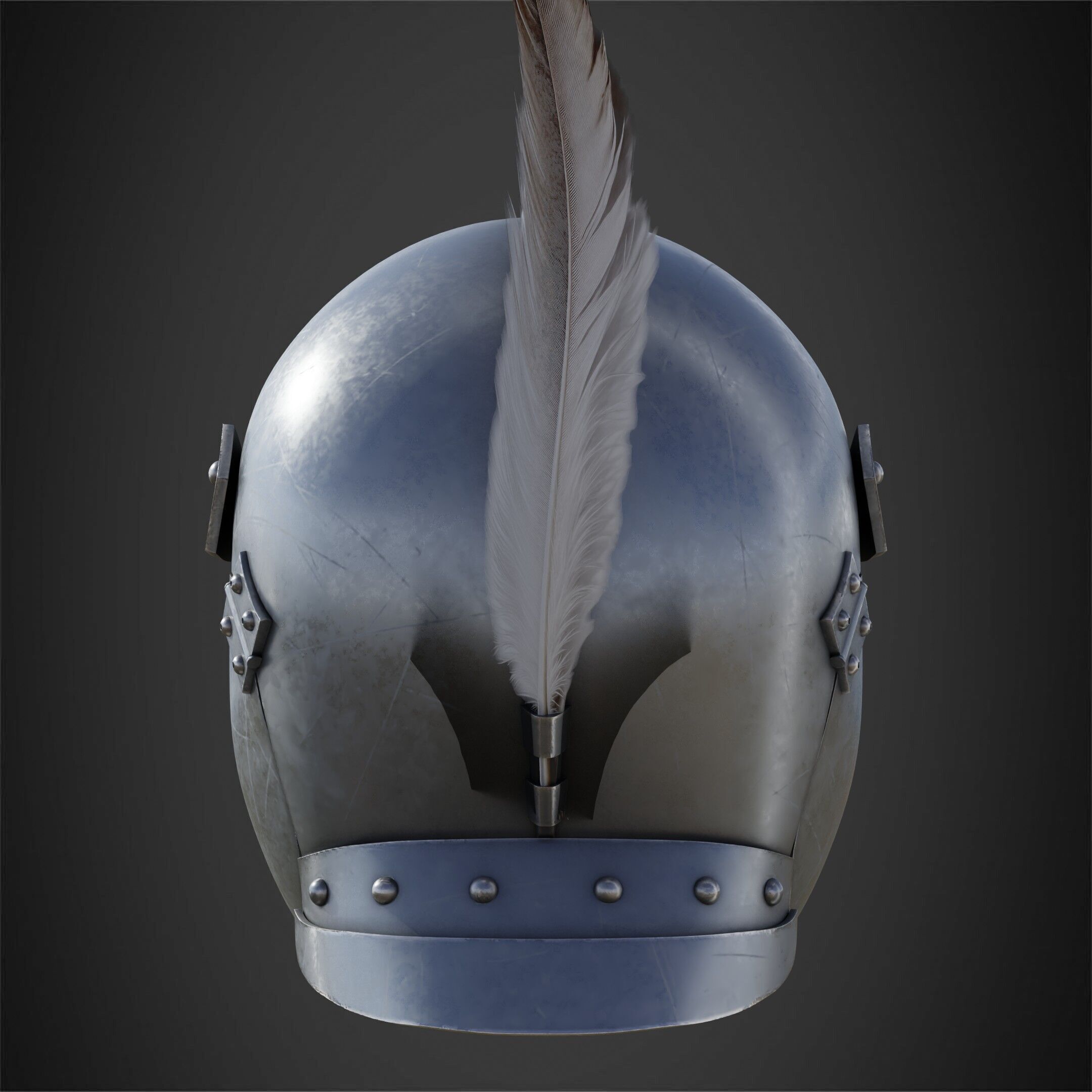 Berserk Casca Helmet for Cosplay 3D print model_7