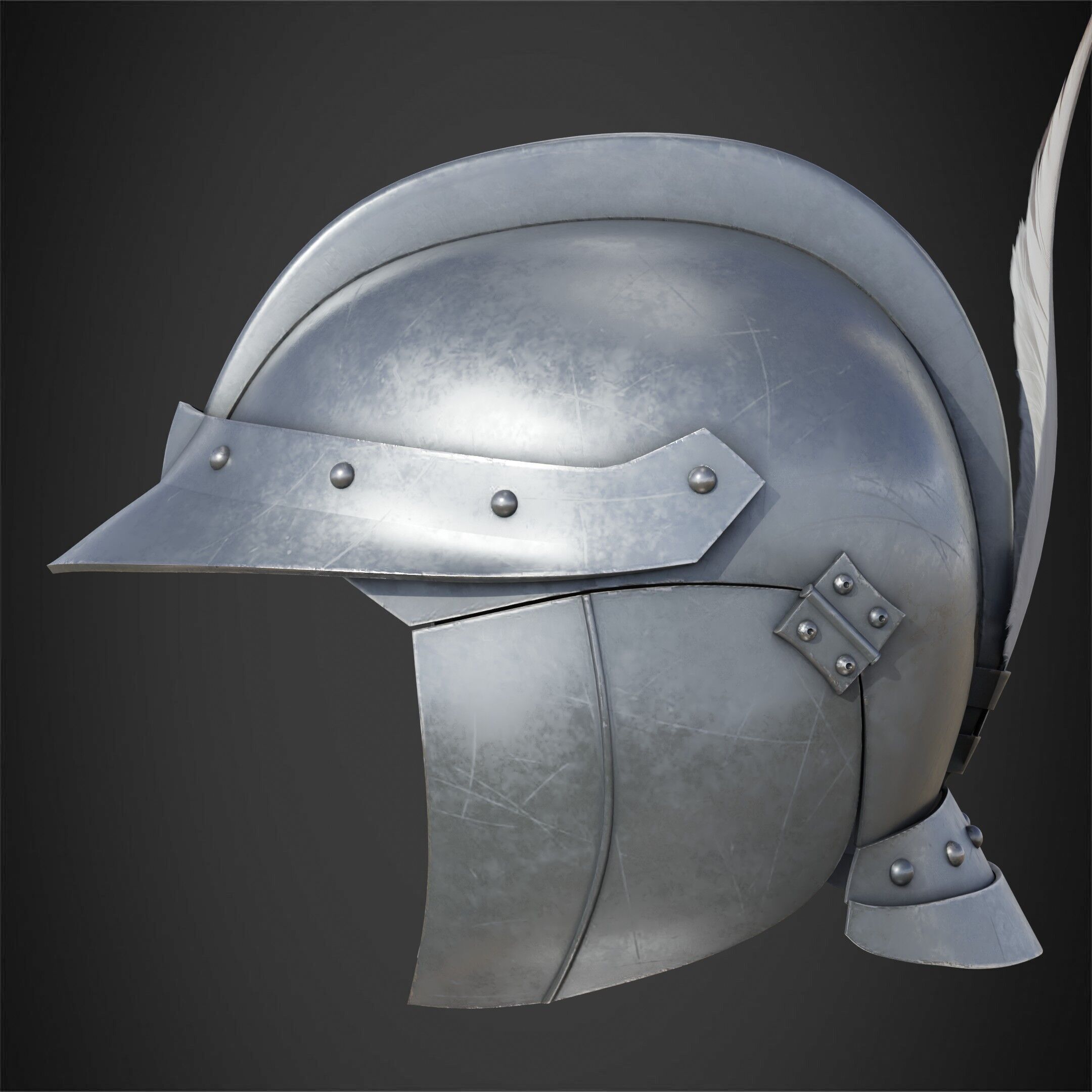 Berserk Casca Helmet for Cosplay 3D print model_5
