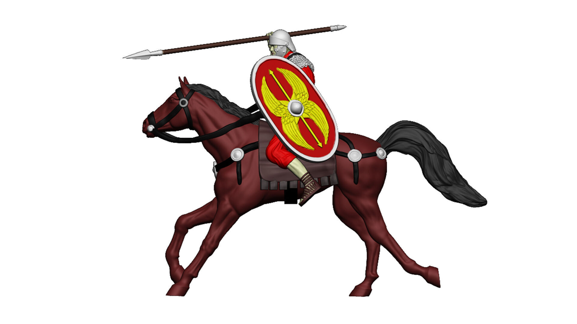 Roman cavalry 3 3D print model_7