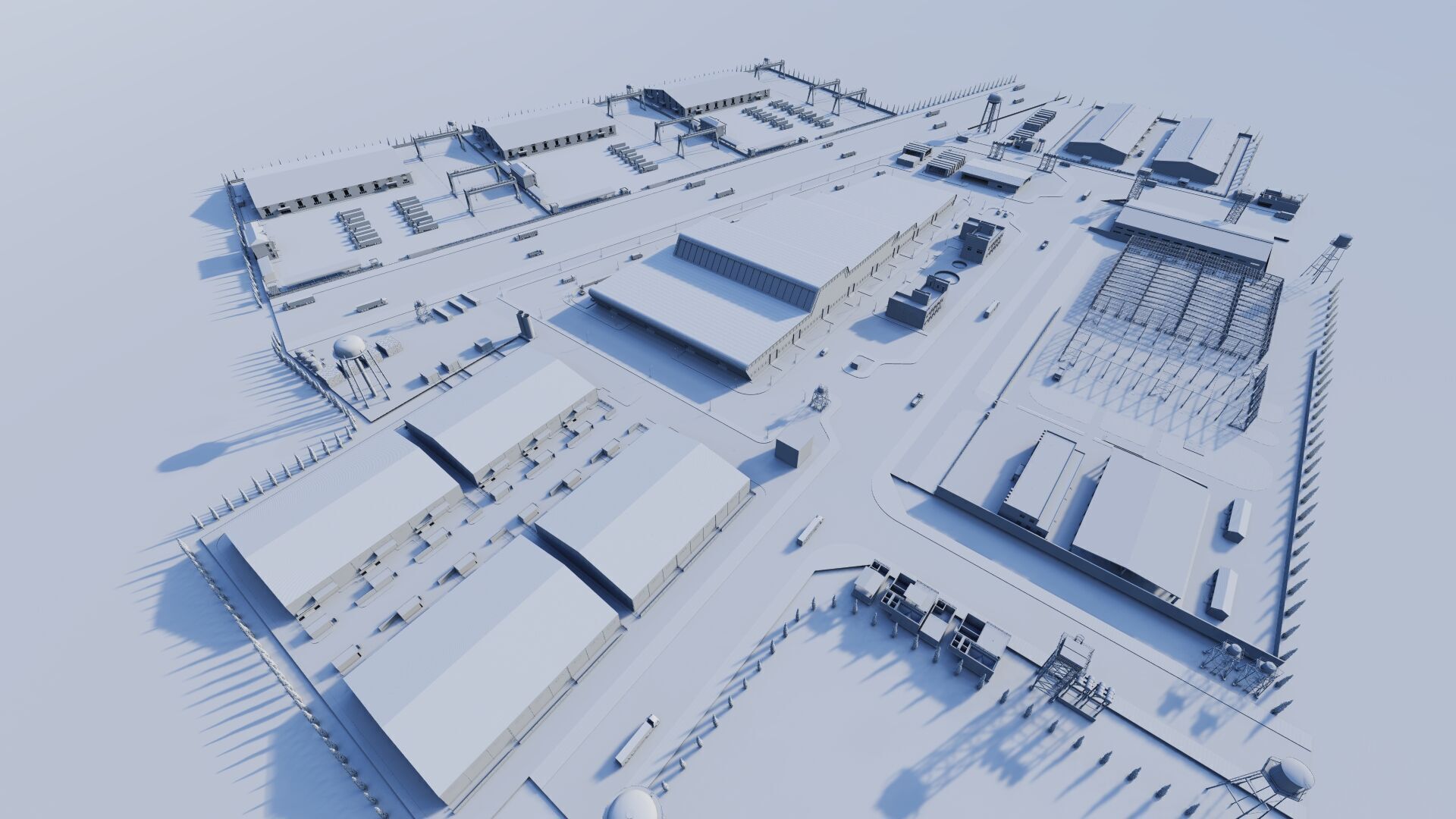 Industrial Factory-Factory building 3D model_20