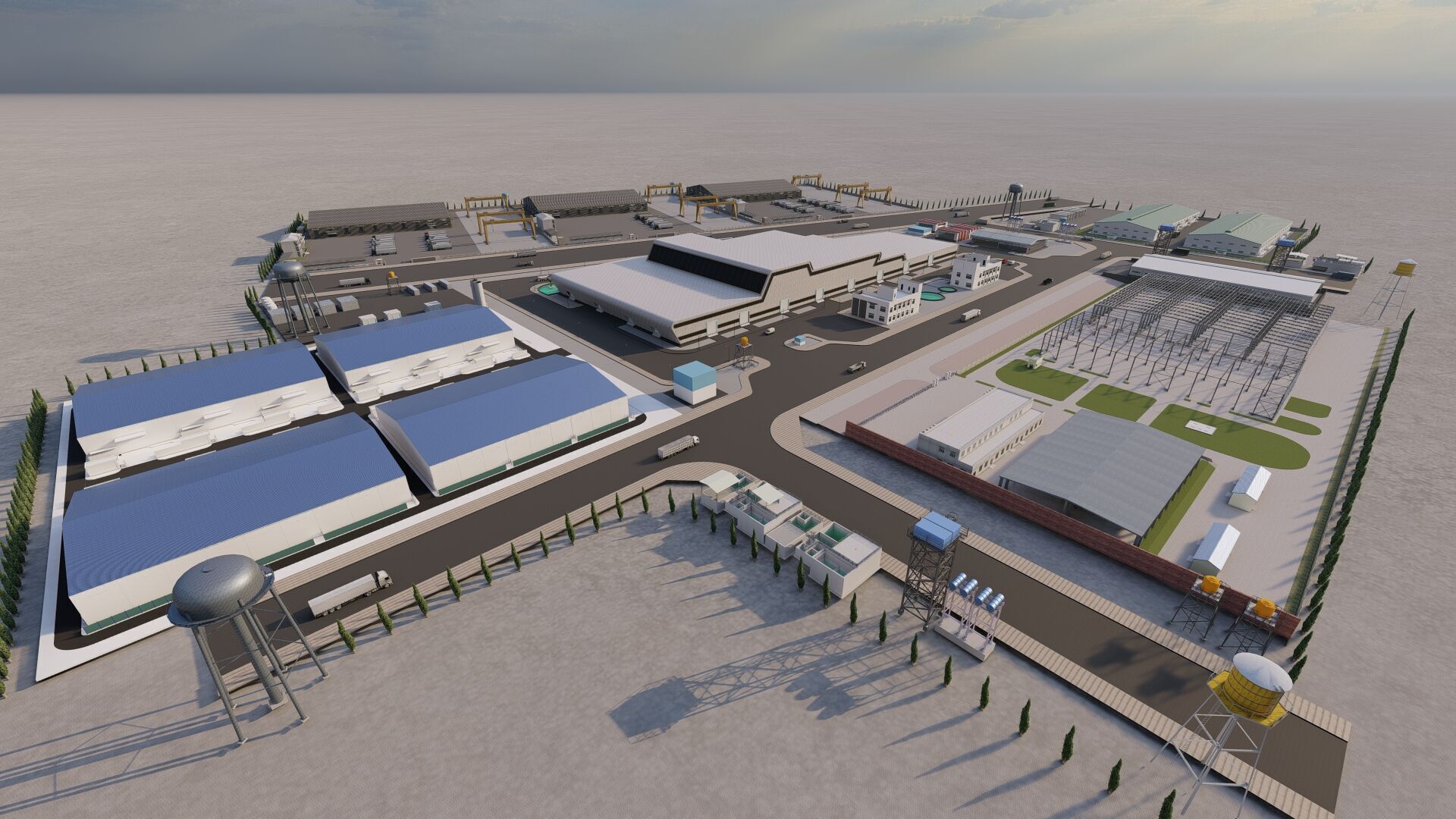Industrial Factory-Factory building 3D model_2