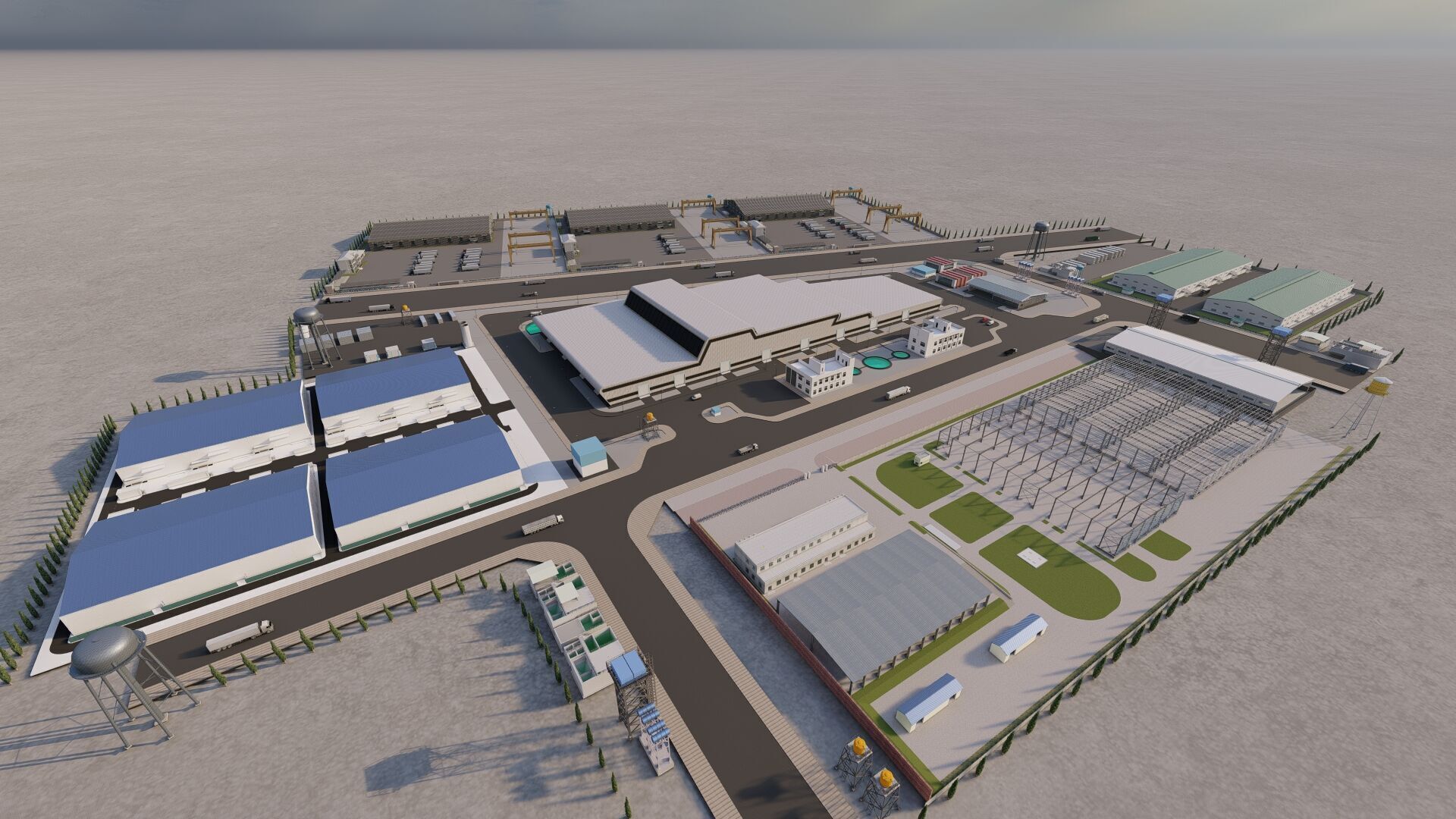 Industrial Factory-Factory building 3D model_8