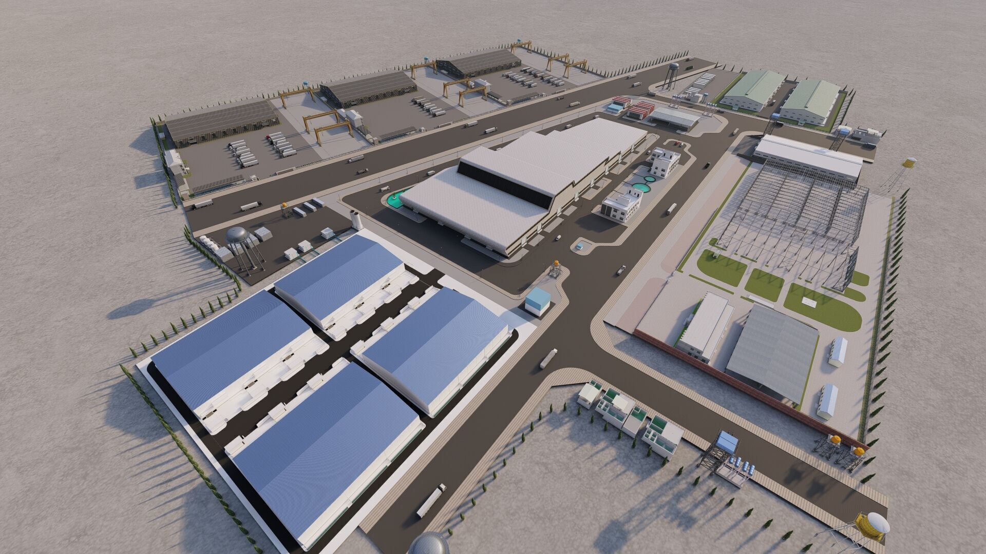 Industrial Factory-Factory building 3D model_6