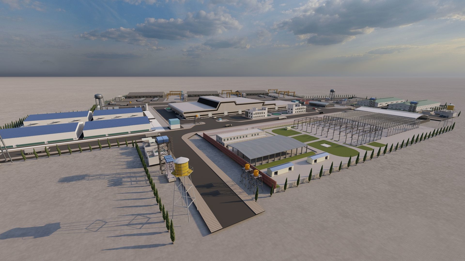 Industrial Factory-Factory building 3D model_10