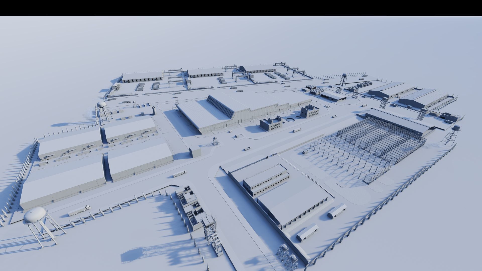 Industrial Factory-Factory building 3D model_29