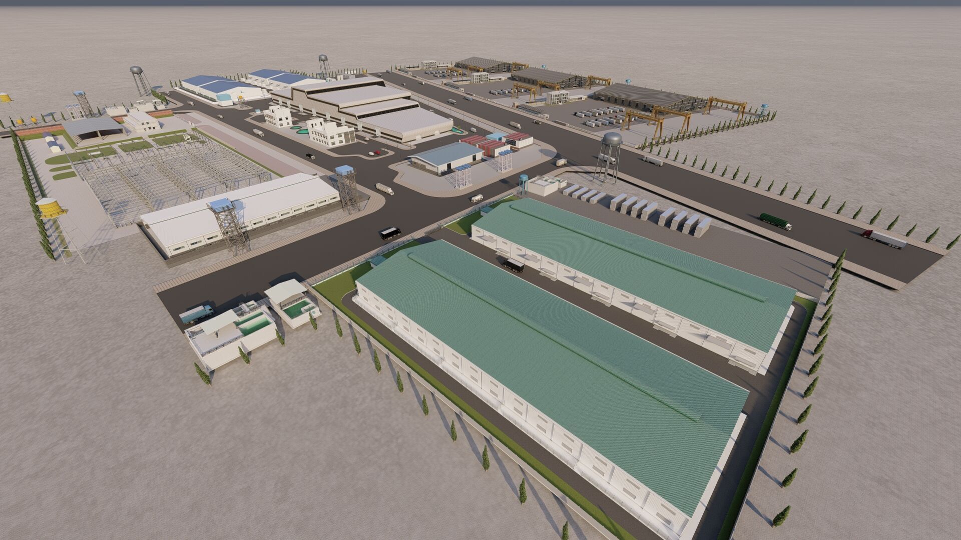 Industrial Factory-Factory building 3D model_18