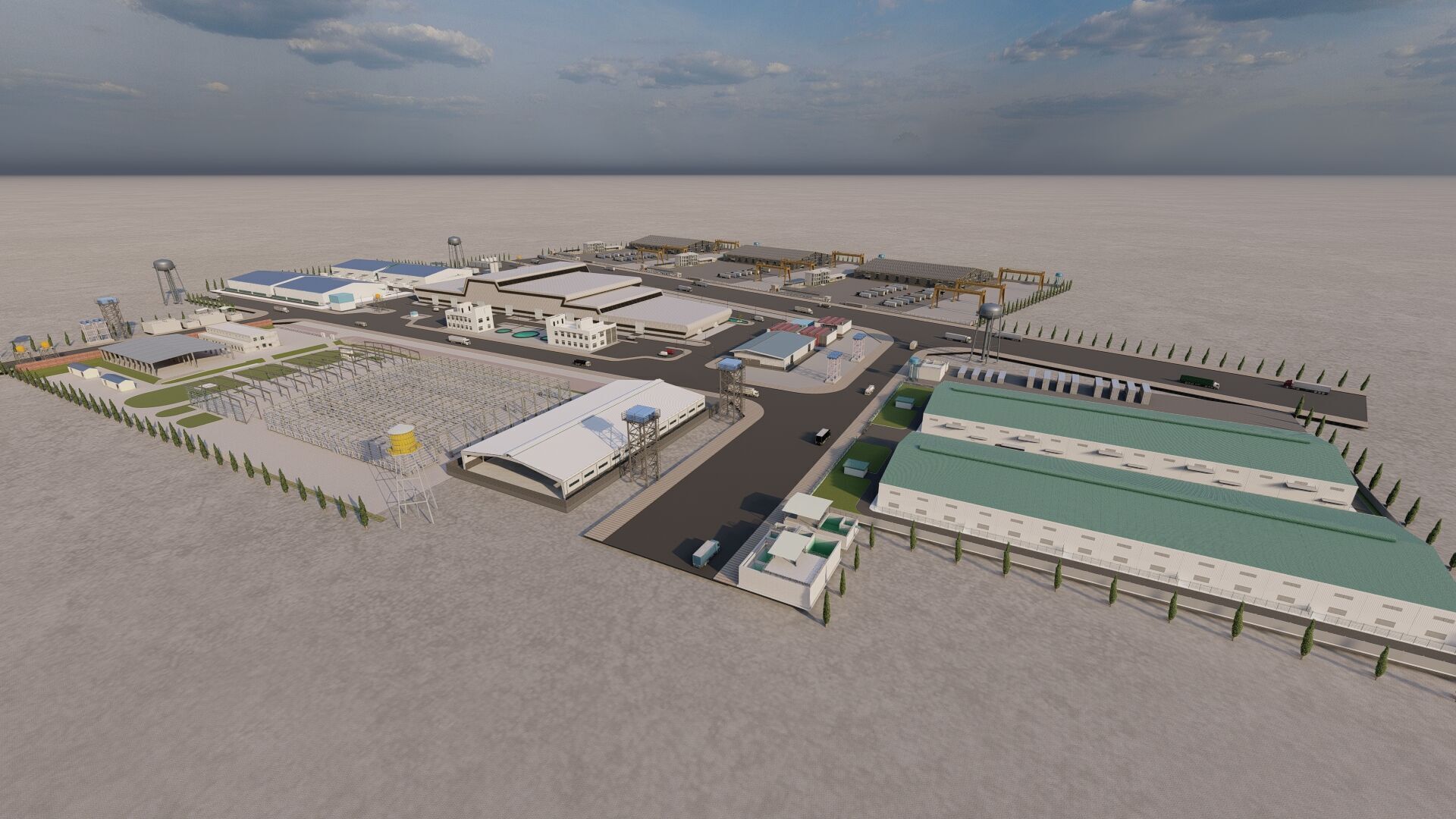 Industrial Factory-Factory building 3D model_16