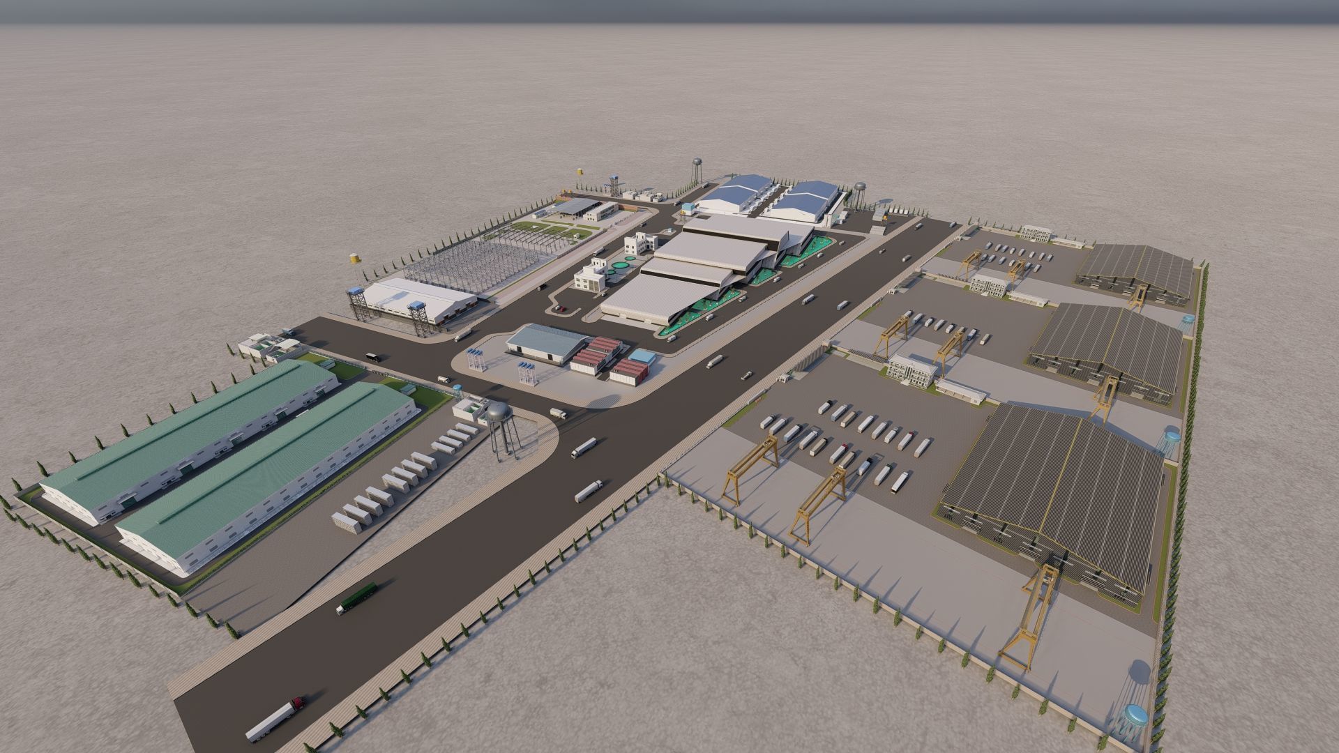 Industrial Factory-Factory building 3D model_12