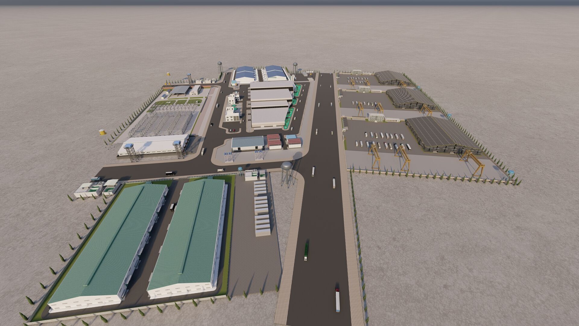Industrial Factory-Factory building 3D model_15
