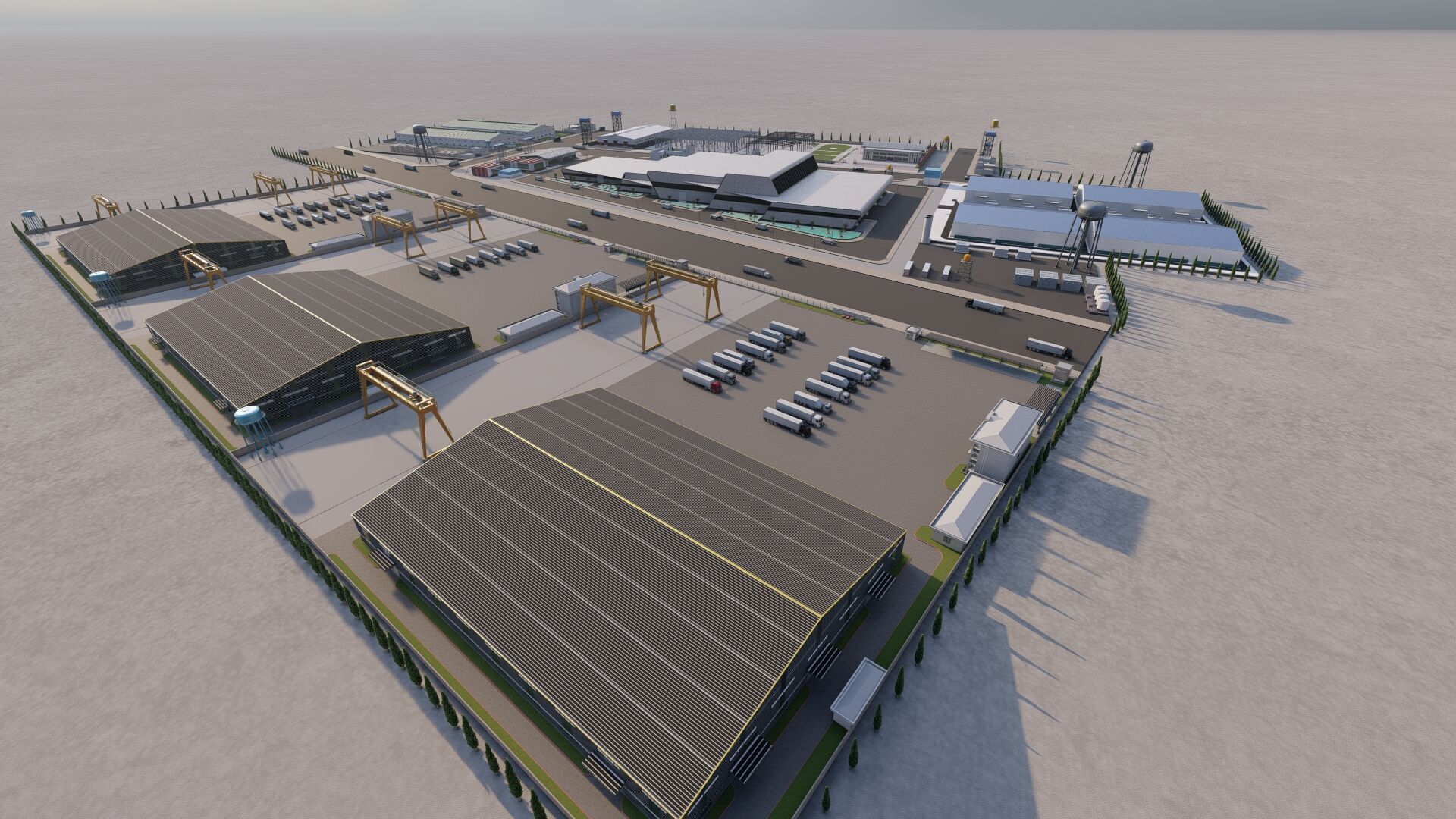 Industrial Factory-Factory building 3D model_9