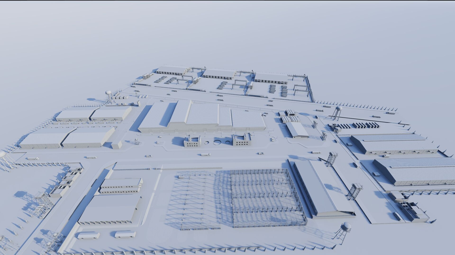 Industrial Factory-Factory building 3D model_21