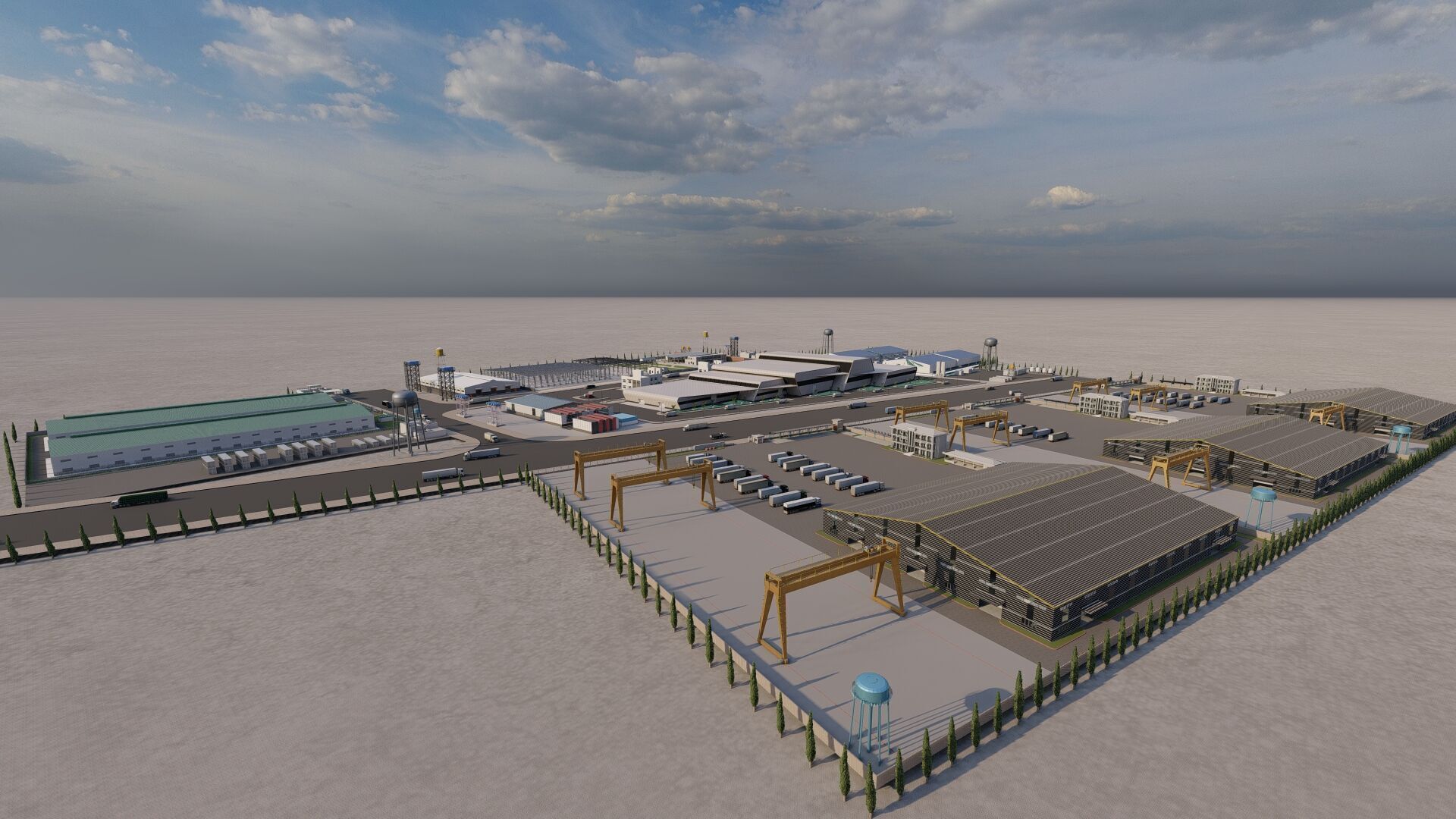 Industrial Factory-Factory building 3D model_11