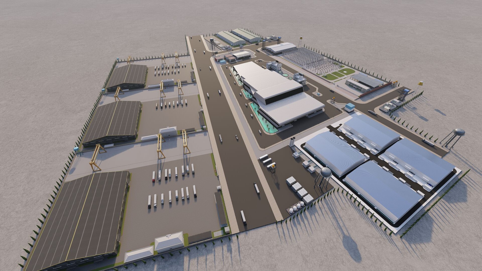 Industrial Factory-Factory building 3D model_14