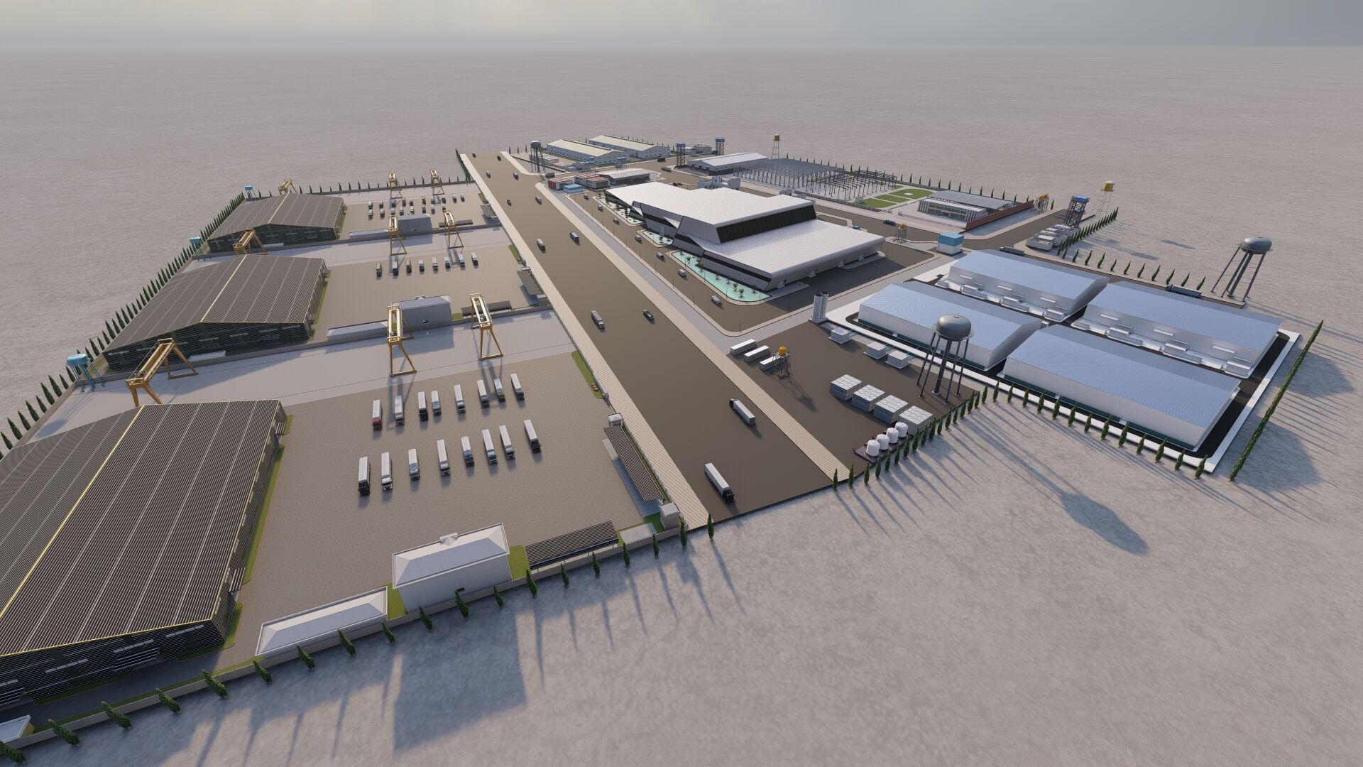 Industrial Factory-Factory building 3D model_13