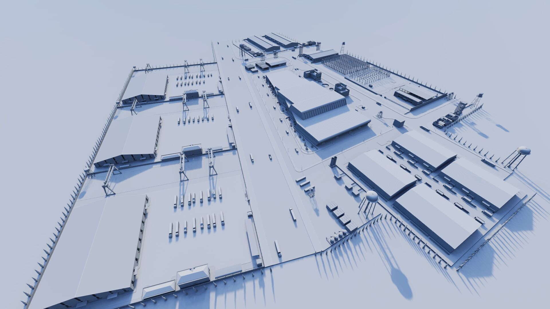 Industrial Factory-Factory building 3D model_23