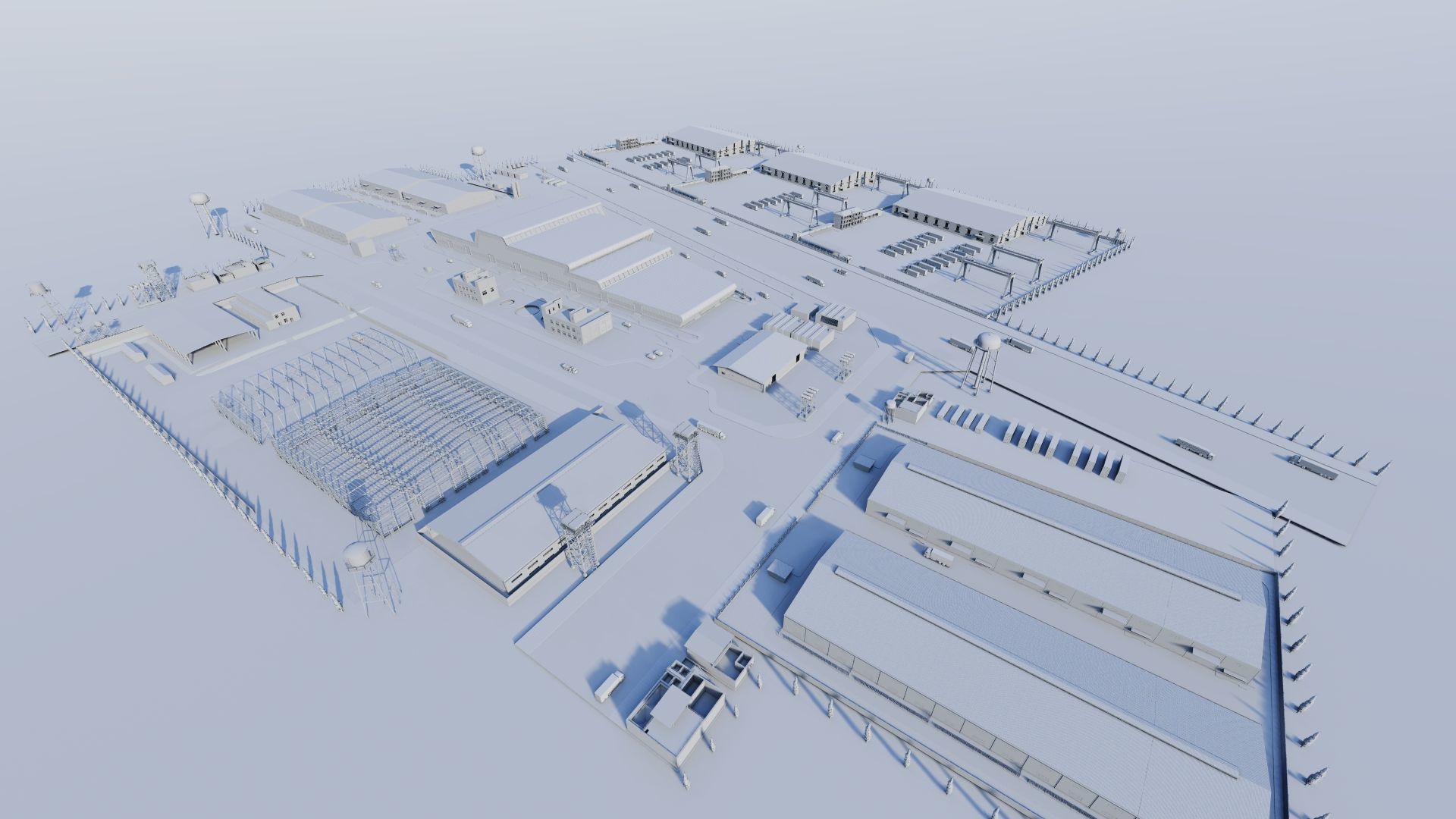 Industrial Factory-Factory building 3D model_28
