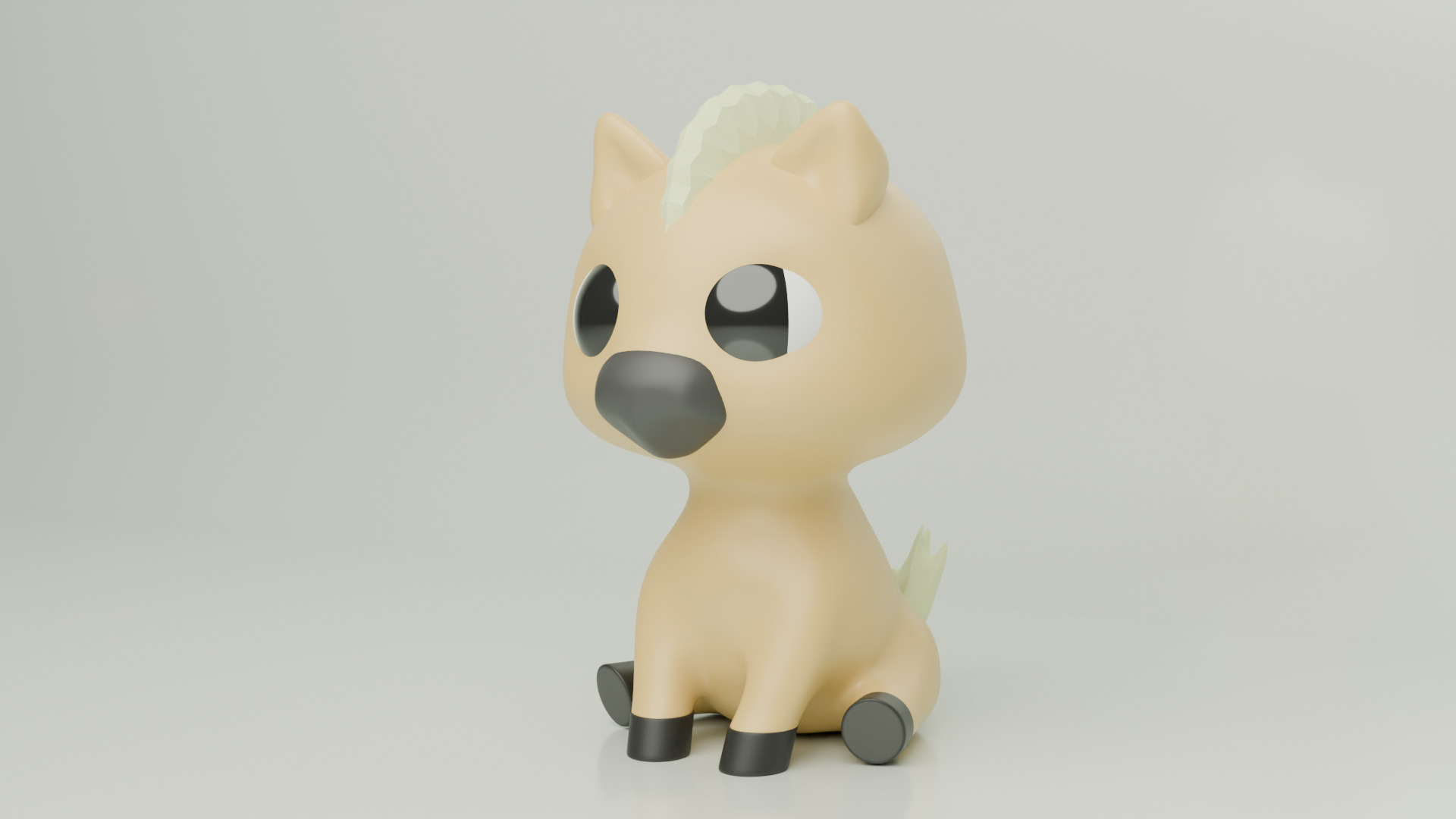 BABY ANIMALS Low-poly 3D model_10