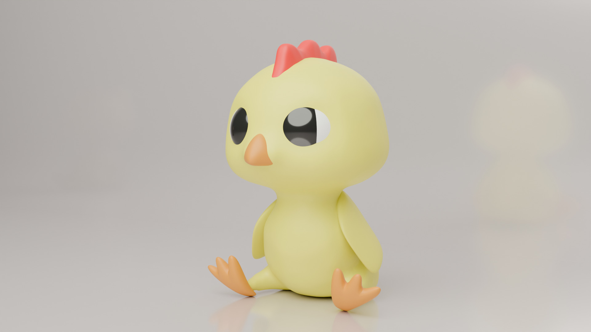 BABY ANIMALS Low-poly 3D model_6