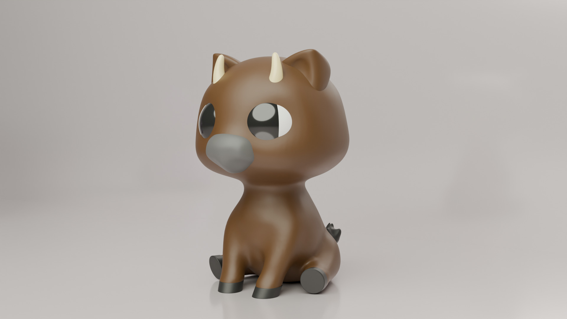 BABY ANIMALS Low-poly 3D model_4
