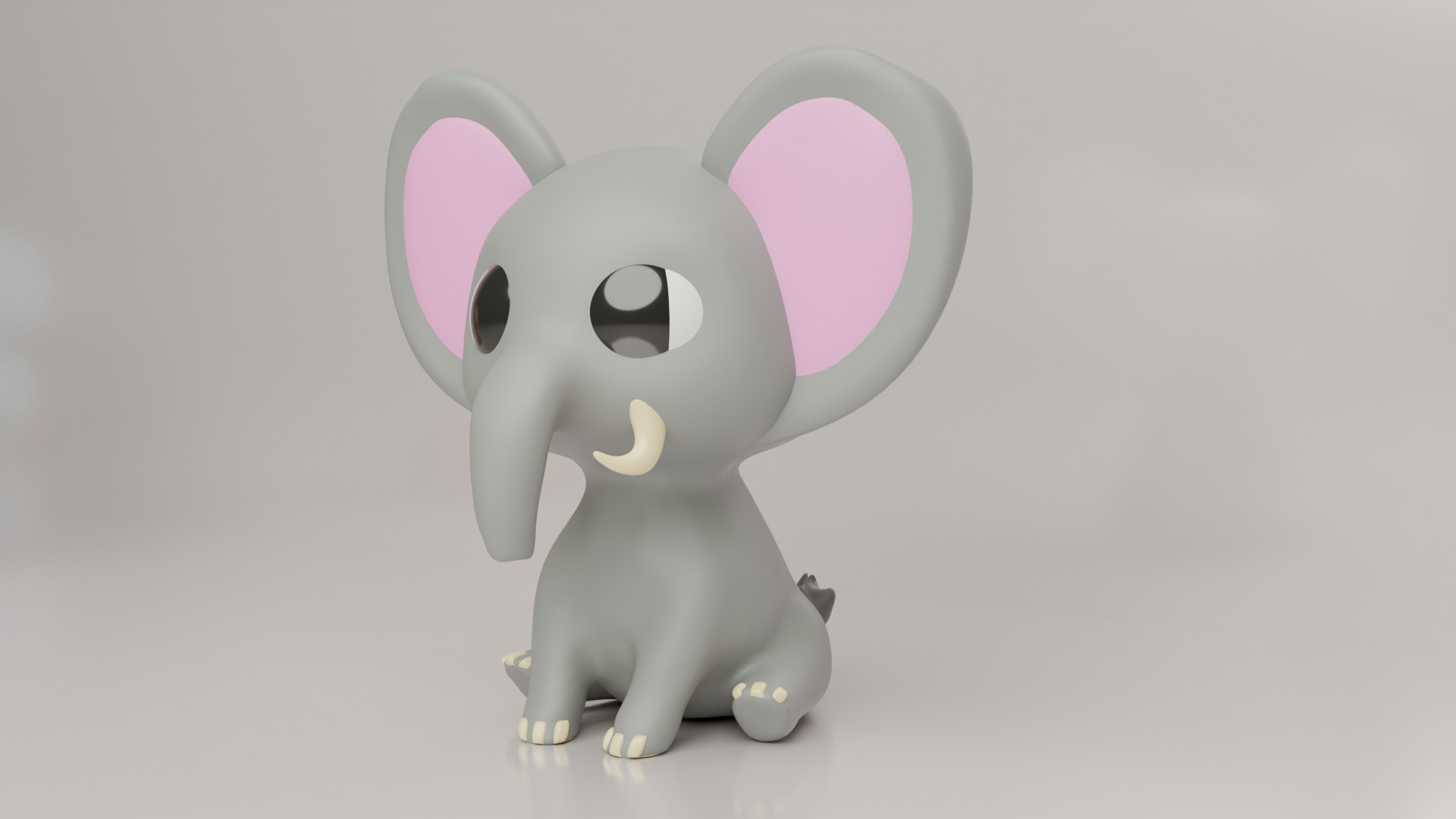 BABY ANIMALS Low-poly 3D model_9