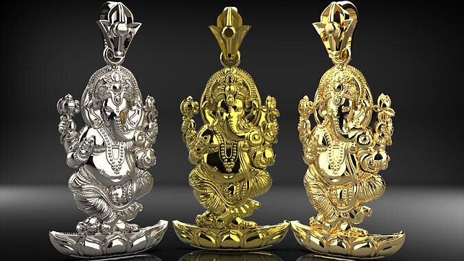 pendent buddha Low-poly 3D model