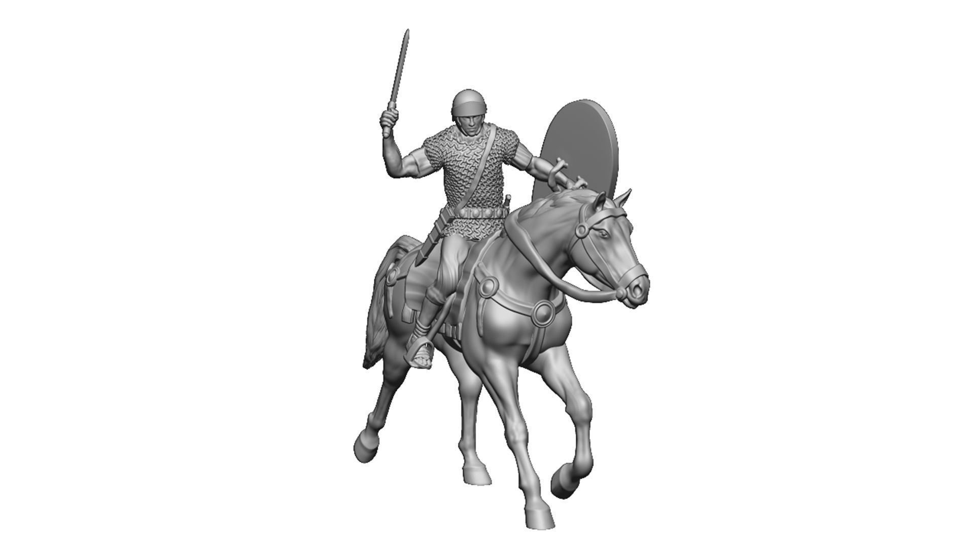Roman cavalry 4 3D print model_2